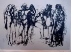 Standing nudes 26×37cm etching on paper Signed bottom right: Barcsay
